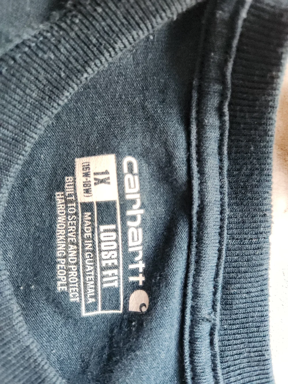 Carhartt Men’s Blue Pocket Logo Short-Sleeve T-Shirt